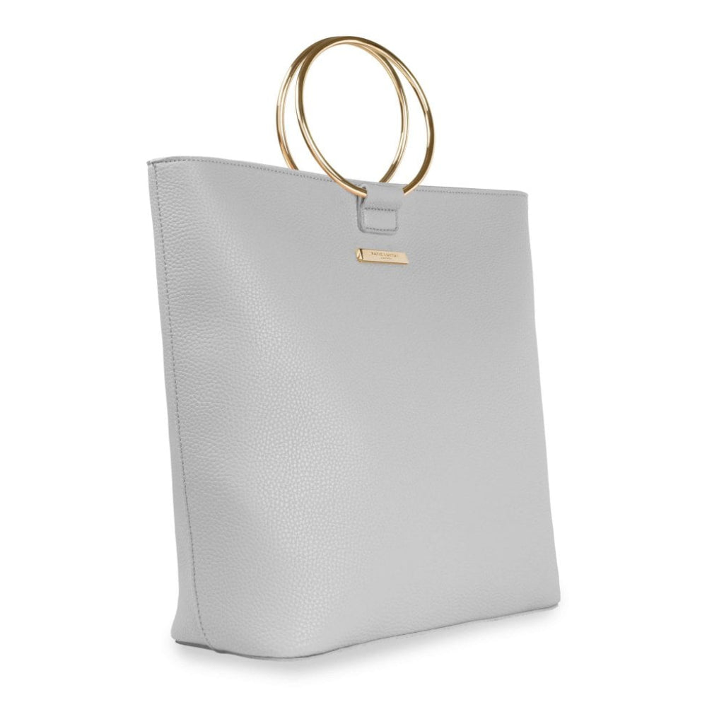 Suki Tote Bag - Pale Grey - 32x39x13cm