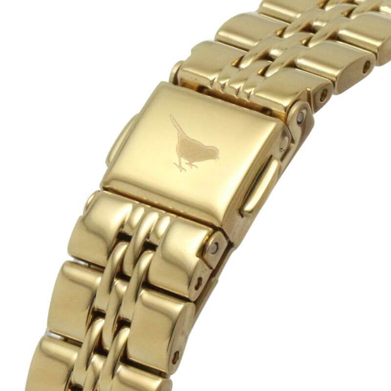 Art Deco Emerald & Gold Baguette Bracelet Watch