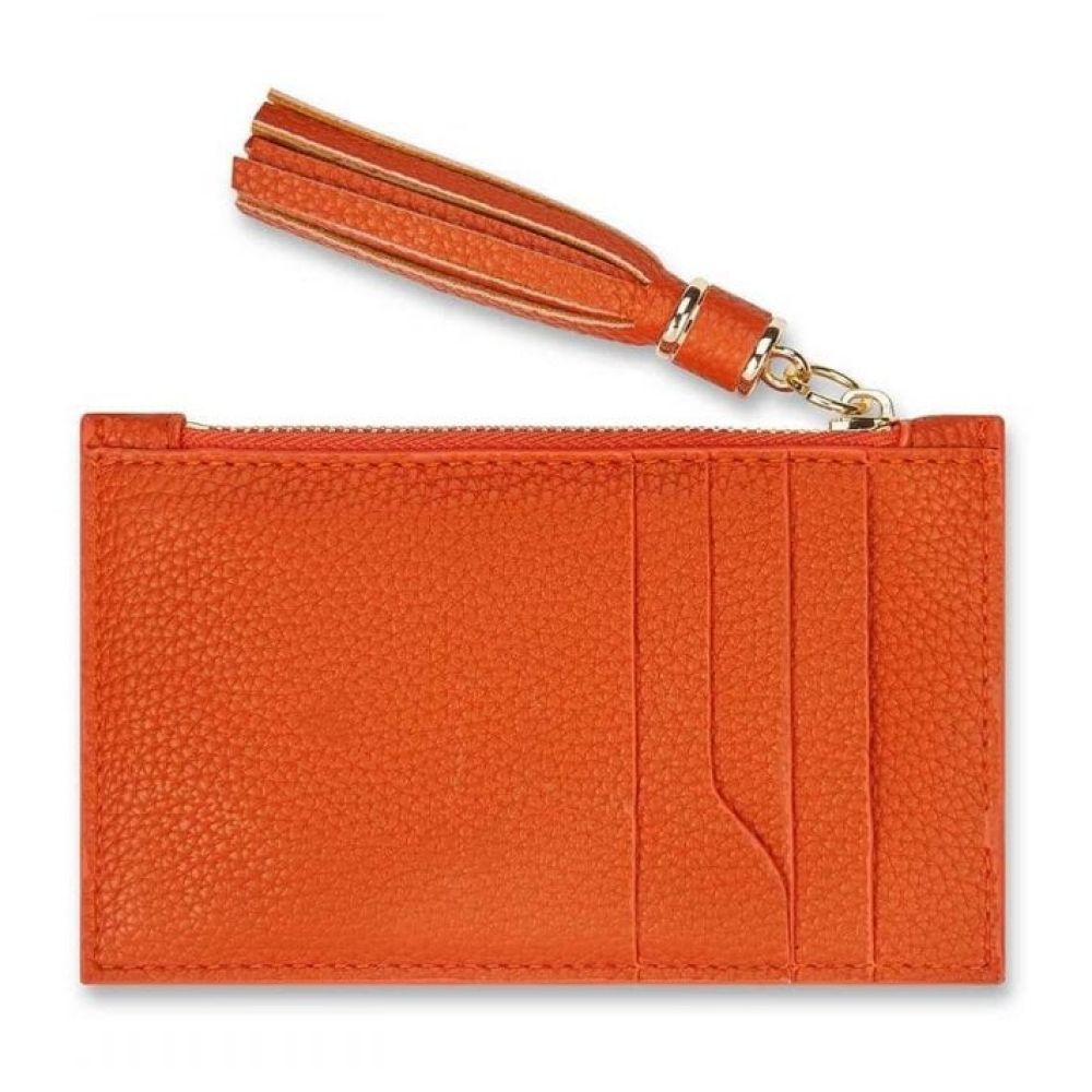 Tassel Card Holder | Burnt Orange