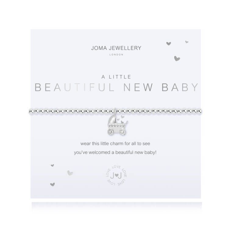 A Little | Beautiful New Baby | Silver | Bracelet | 17.5cm Stretch
