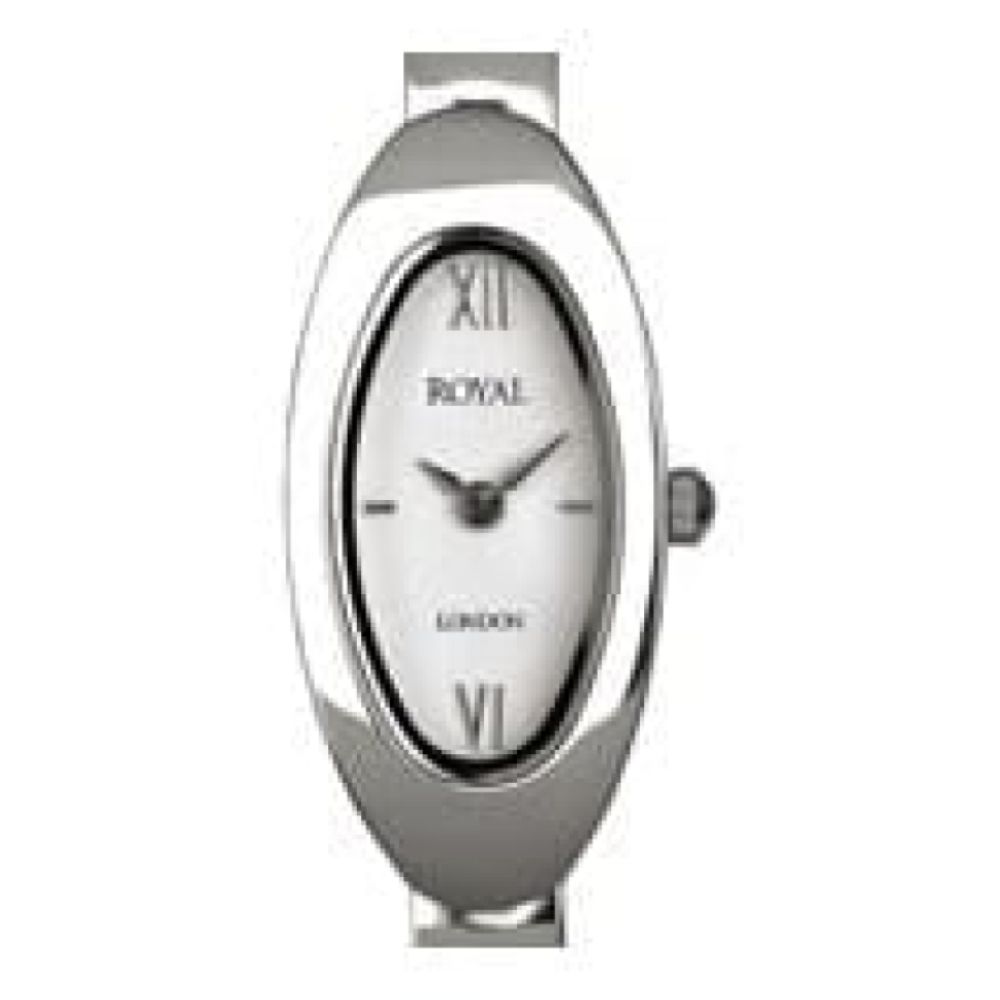 Ladies Silver Polished Stainless Steelwristwatch