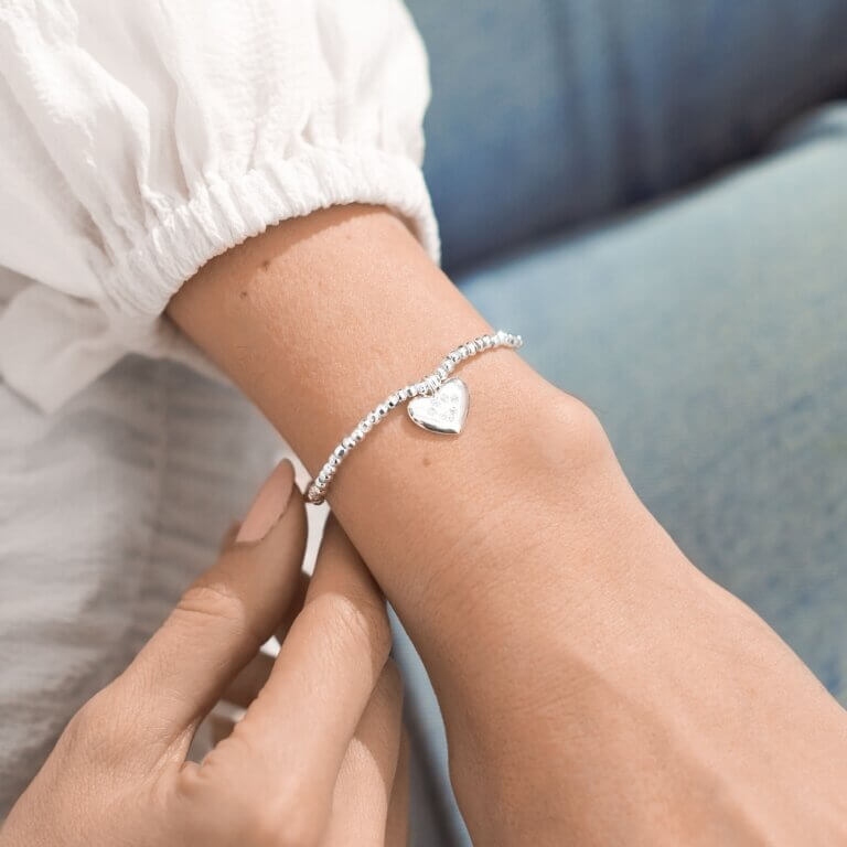 Faceted A Little | Love Has Four Paws | Silver | Bracelet | 17.5cm Stretch