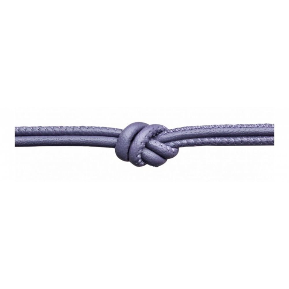 Purple Leather Customisable Necklace