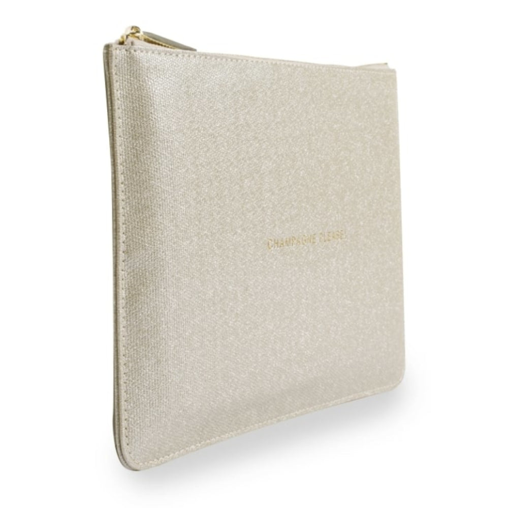 PERFECT POUCH - CHAMPAGNE PLEASE! - champagne shimmer - 16x24cm