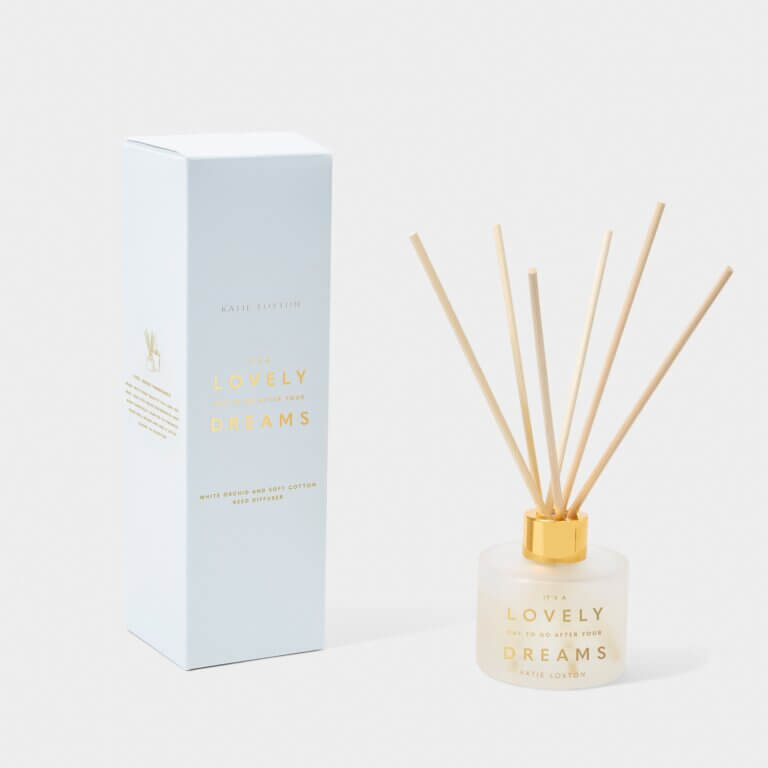Sentiment Reed Diffuser | It's A Lovely Day To Go After Your Dreams | White Orchid And Soft Cotton