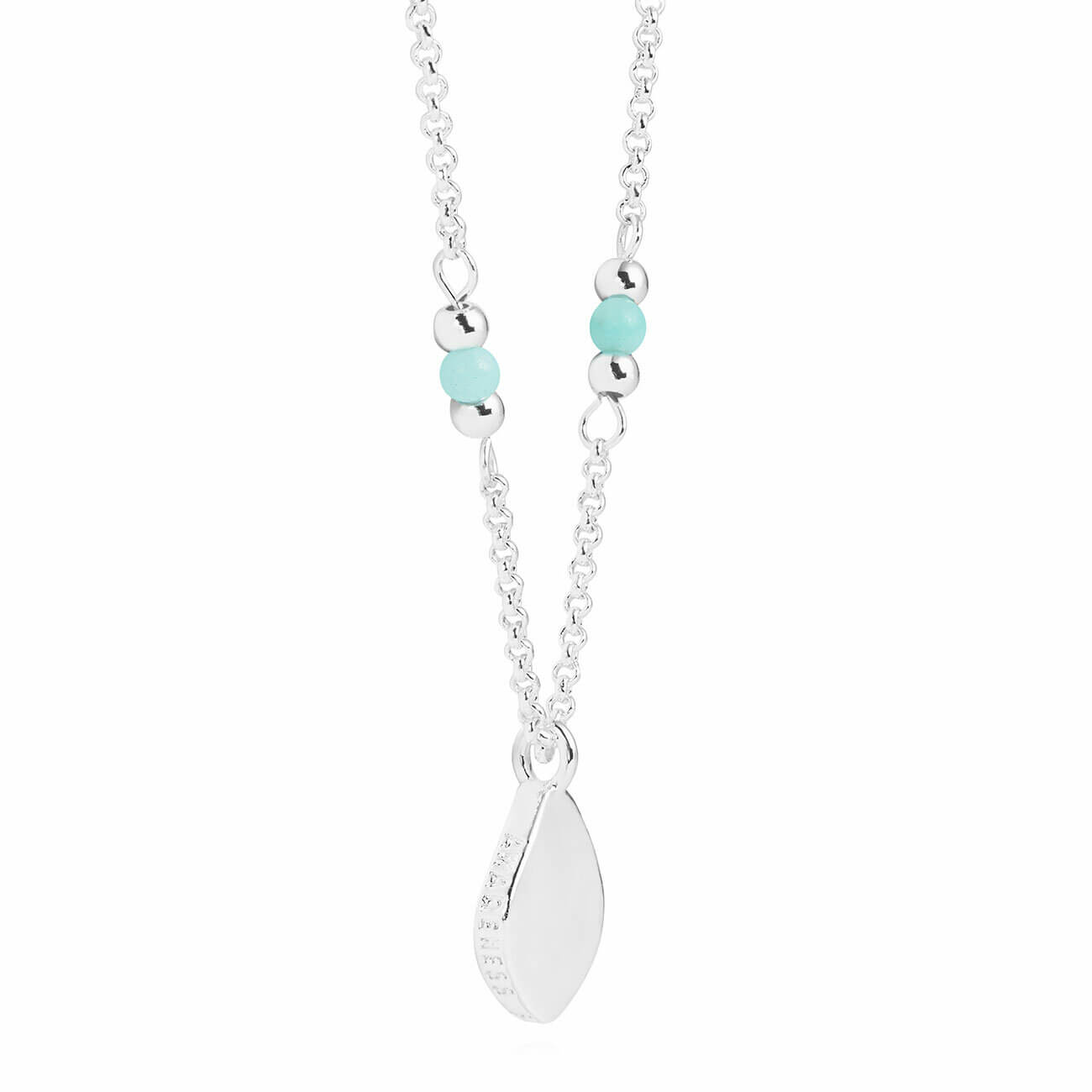 Wellness Gems | Silver | Amazonite Necklace | 45cm + 5cm Extender