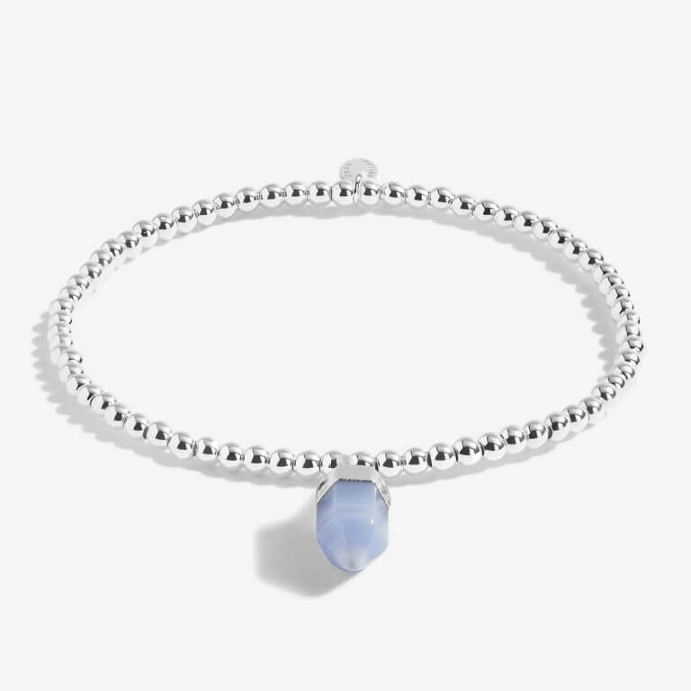 Affirmation Crystal A Little Mindfulness / Blue Agate Bracelet