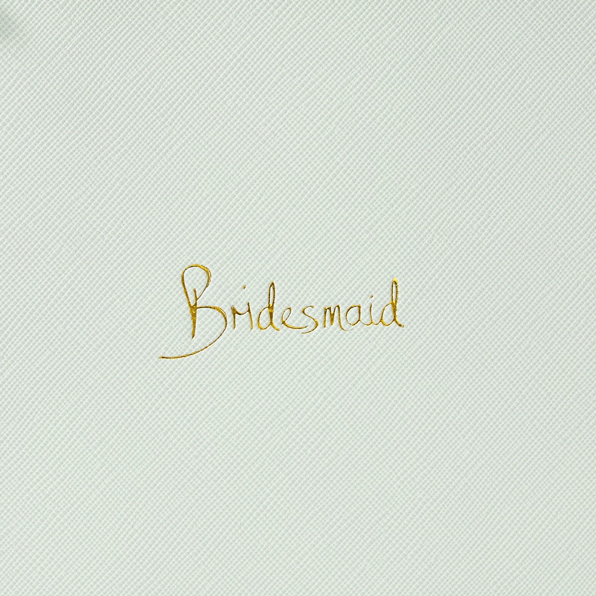 Bridal Perfect Pouch | Bridesmaid | Sage Green | 16 X 24 X 1.5cm