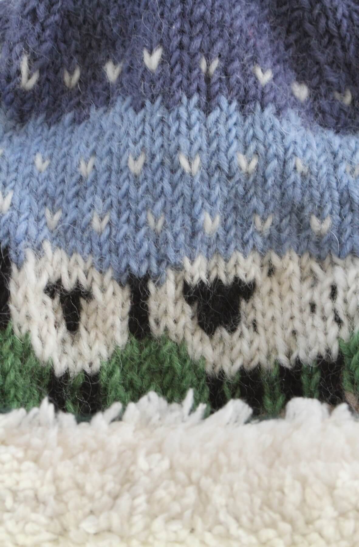 Kids Snowy Sheep Bobble Beanie