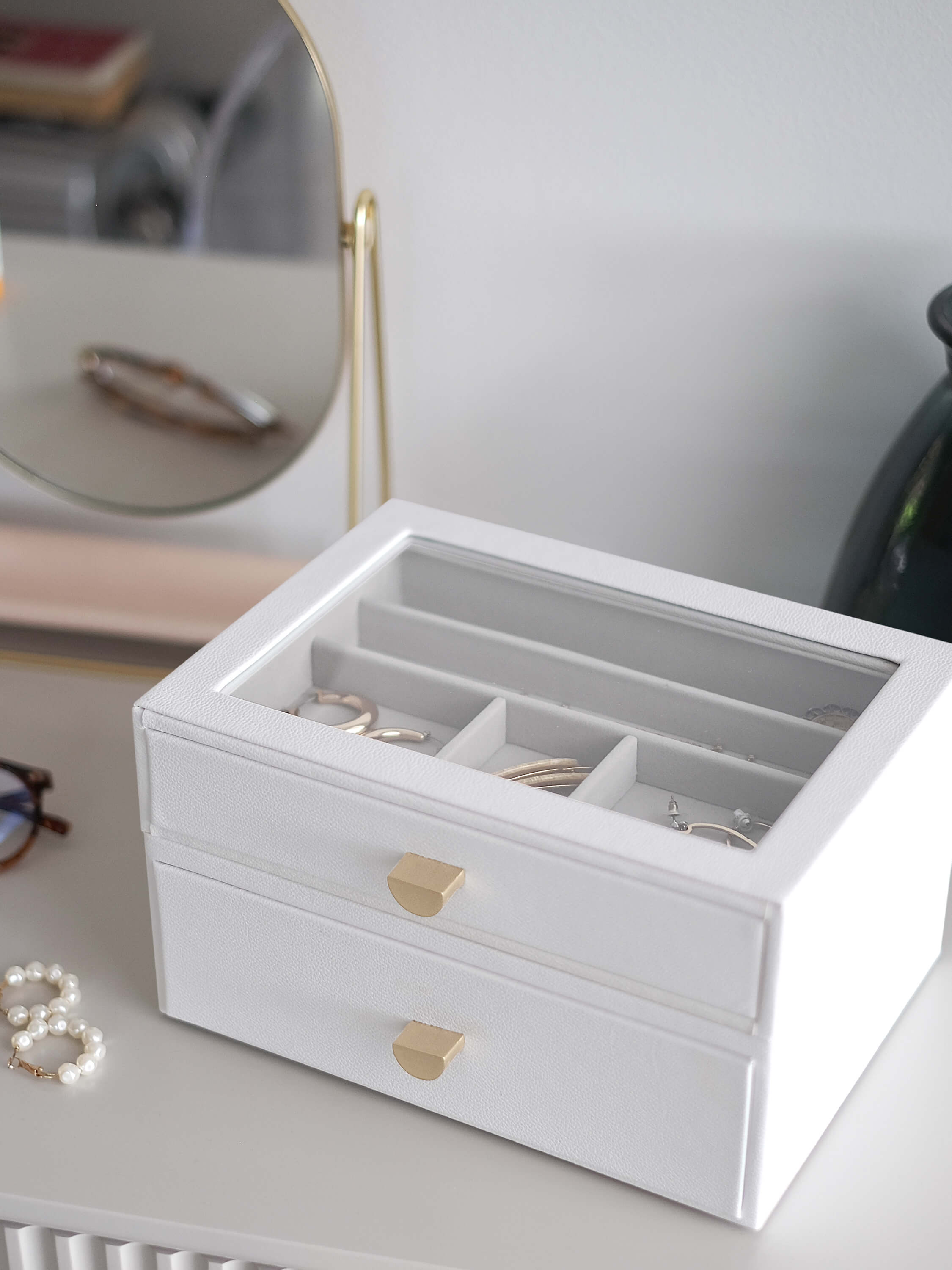 White Classic Drawer Set Of 2