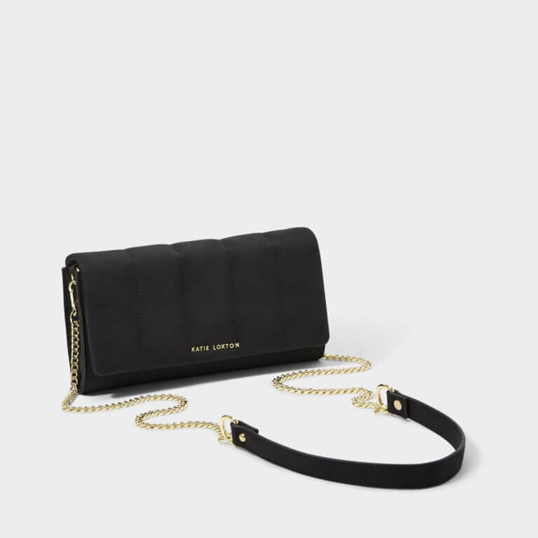 Kayla Quilted Crossbody | Black | 13cm X 23cm X 3cm