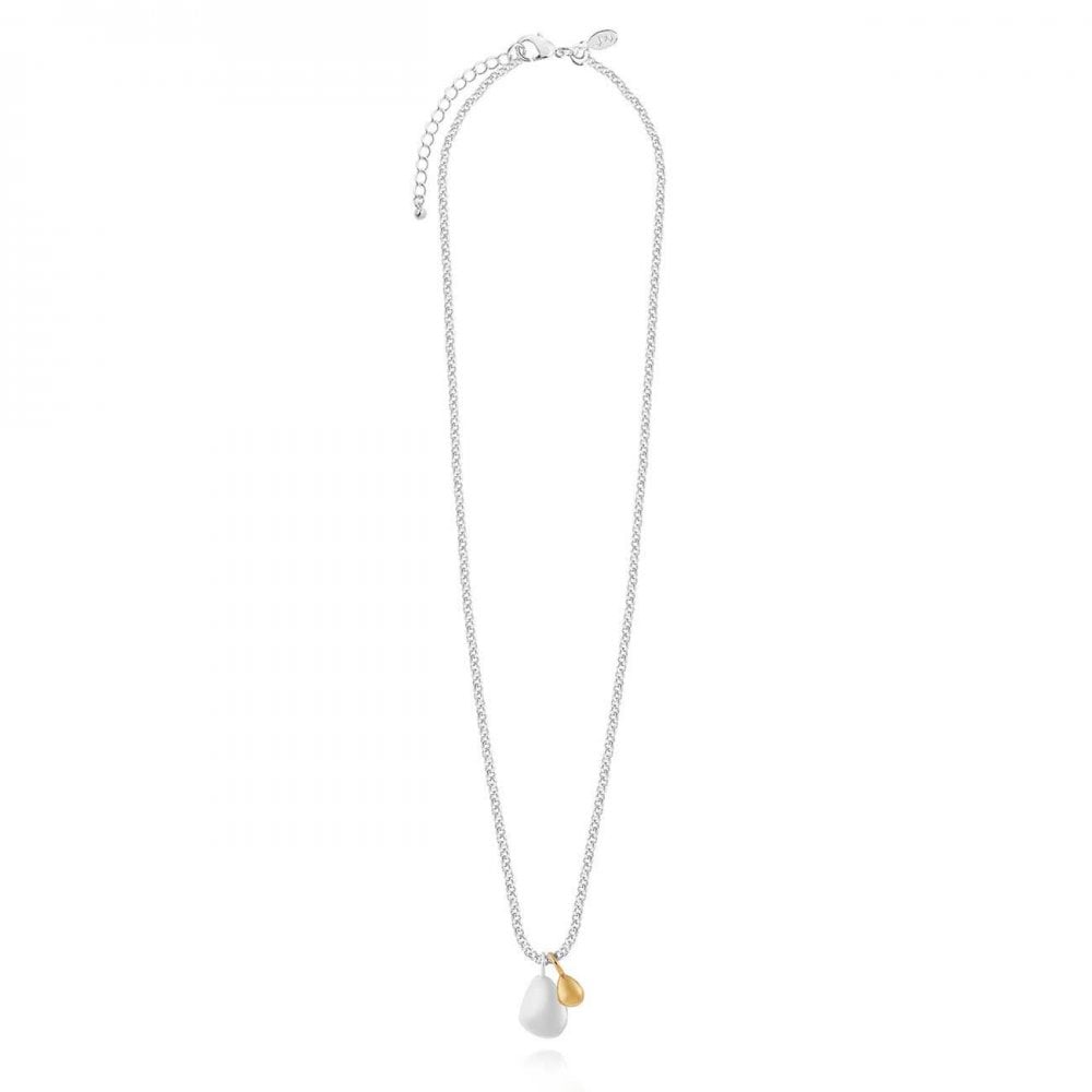 Sentiment Set | Pebble | Silver And Gold | Earrings And Necklace | 46cm + 5cm Extender