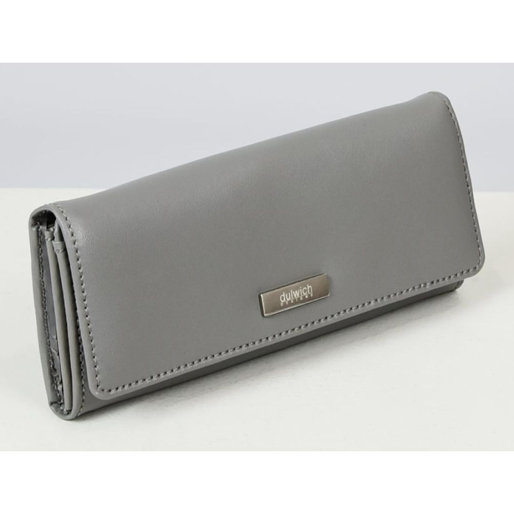 Grey Split Leather Purse