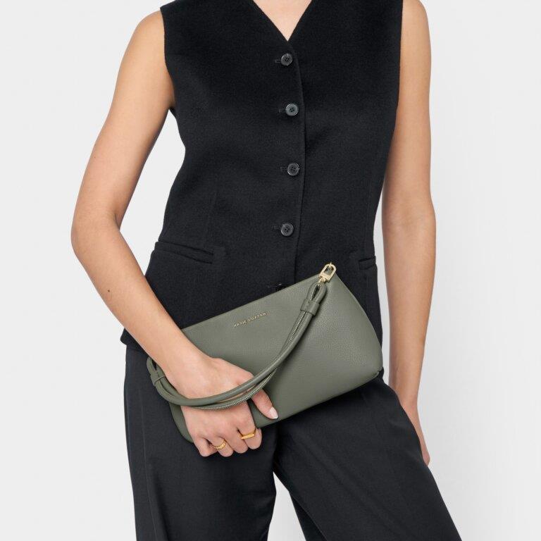 Asha Wristlet - Graphite Green