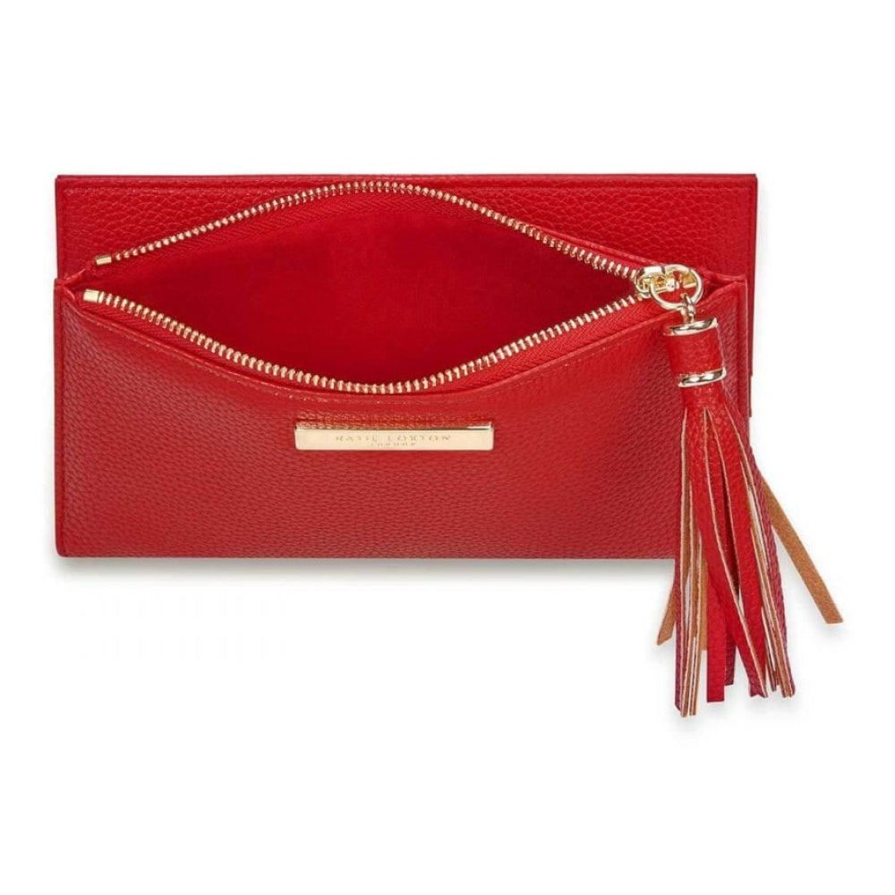 Tassel Fold Out Purse | Red