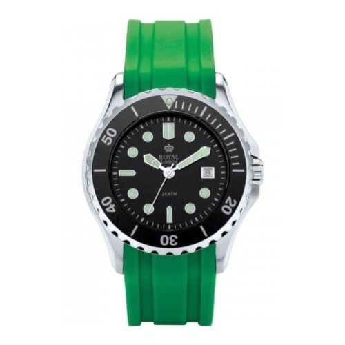 Gents Sport Green Silicone Strap Watch