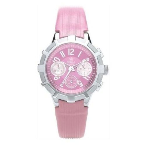 Ladies The Sky High Pink Leather Chronograph Watch