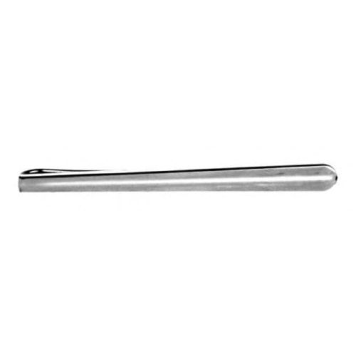 Polished Curved Rhodium Plated Tie Bar