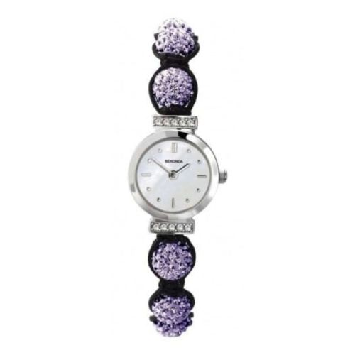 Ladies Lilac Crystalla Charm Watch