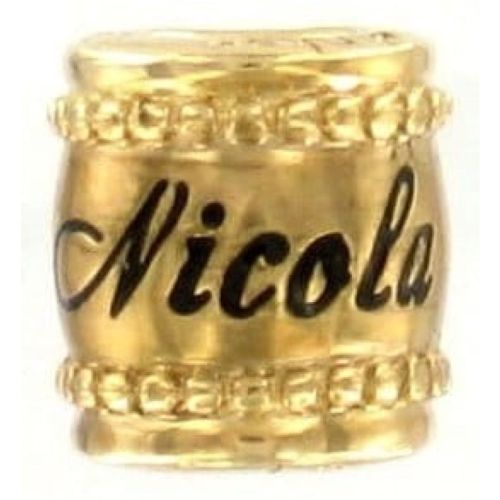 Nicola' Gold-plated Engraved Name Link 1180930-dk-nicola
