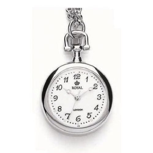Stainless Steel Silver Plated Quartz Pendant Necklace Watch