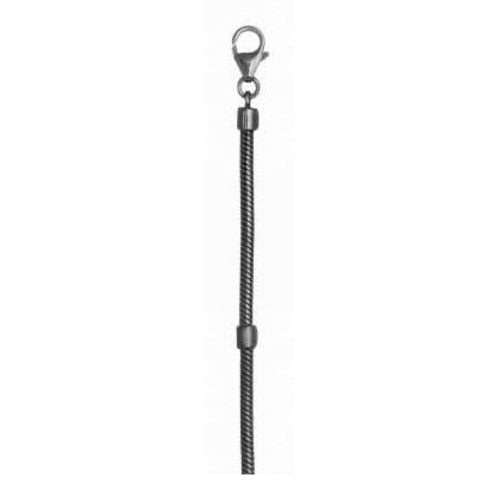 19cm Oxidised Sterling Silver Bracelet Chain -