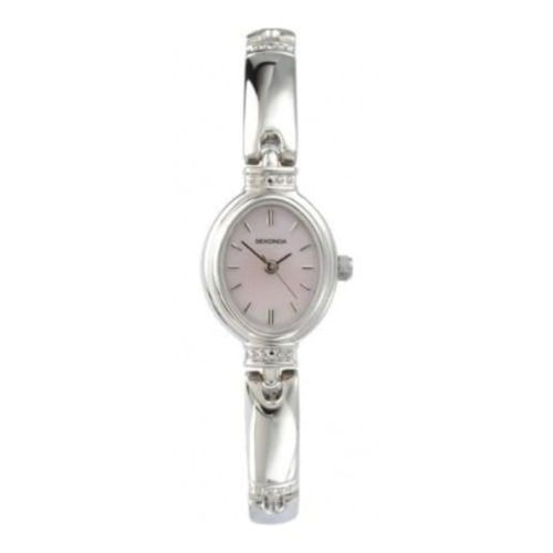 Ladies Stainless Steel Lilac Dial Bracelet Watch
