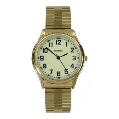 Gents Gold Coloured Expandable Watch