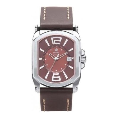 Gents Brown Dial & Leather Strap Watch