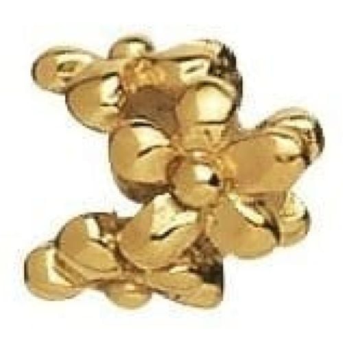 Gold-plated On Sterling Silver Flower Link