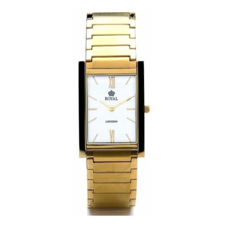 Pvd Gold Brushed And Polished Stainless Steel Watch