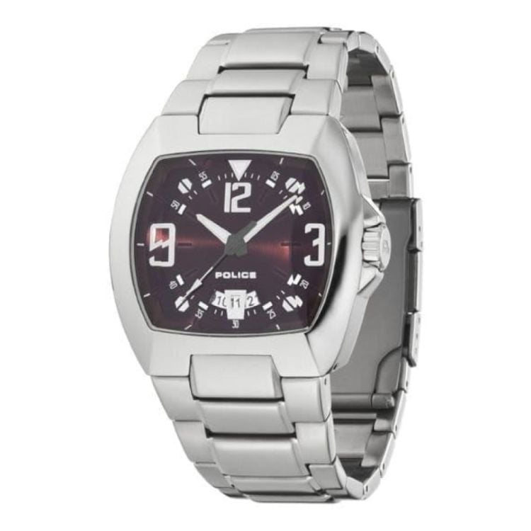 Crossbow Gents Brushed And Polished Stainless Steel Wristwatch