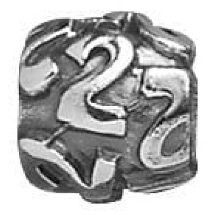 Sterling Silver Two Number Link