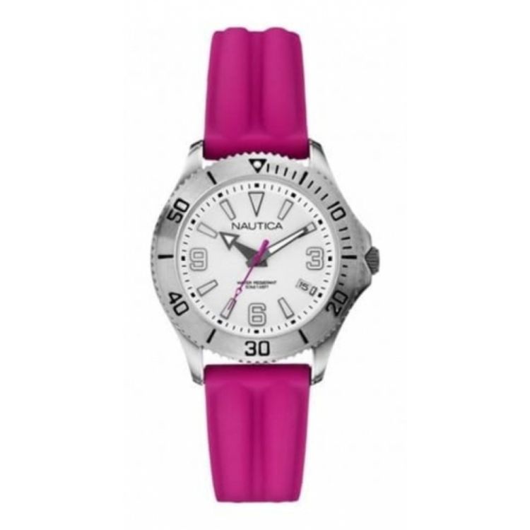Ladies NAC 102 Pink Silicone Strap Watch