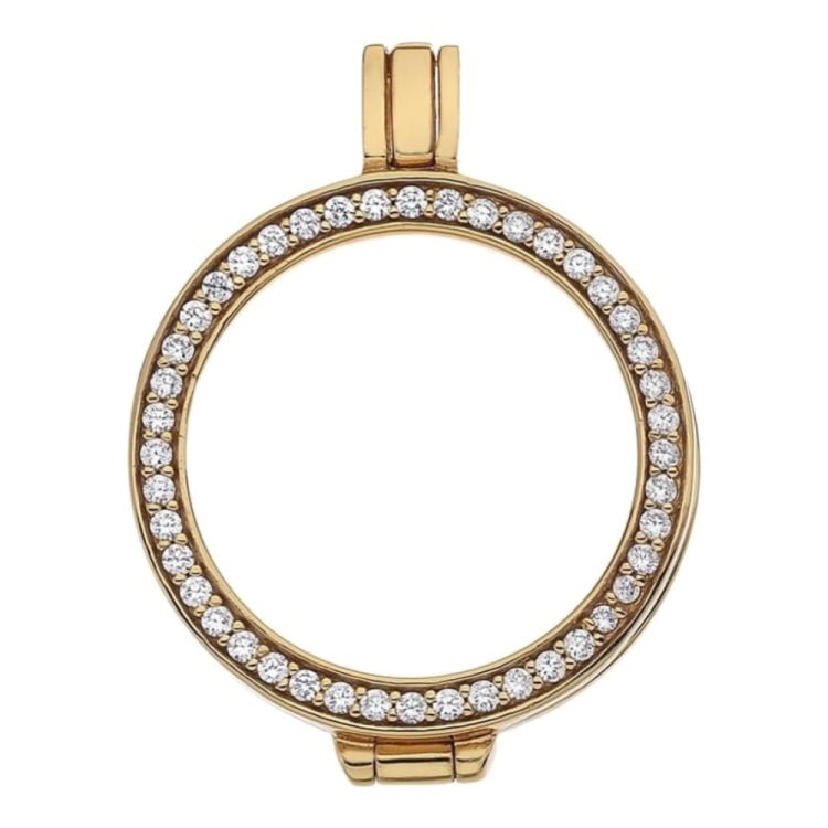 Emozioni Hot Diamonds Sterling Silver & Yellow Gold Plated 25mm Coin Keeper £90