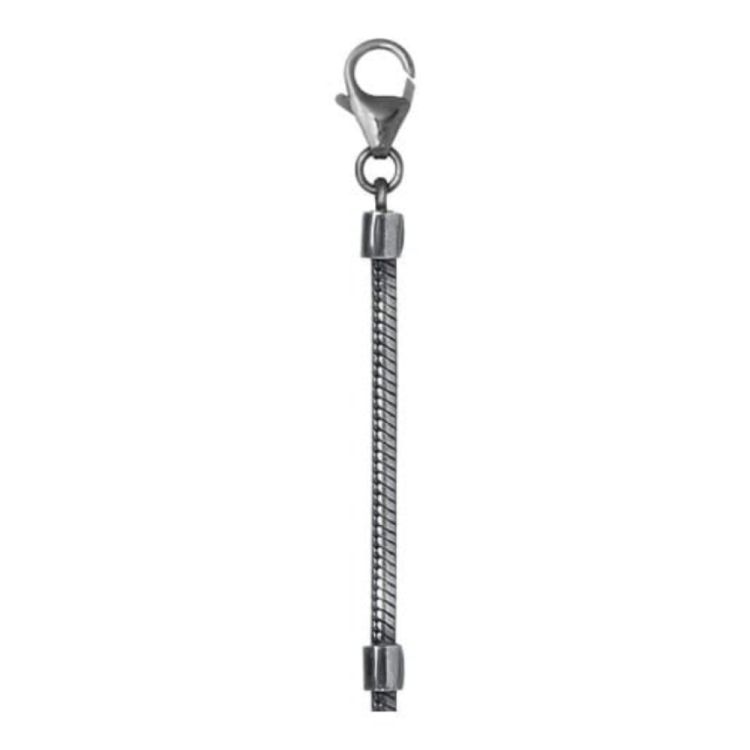 18cm Oxidised Sterling Silver Bracelet Chain