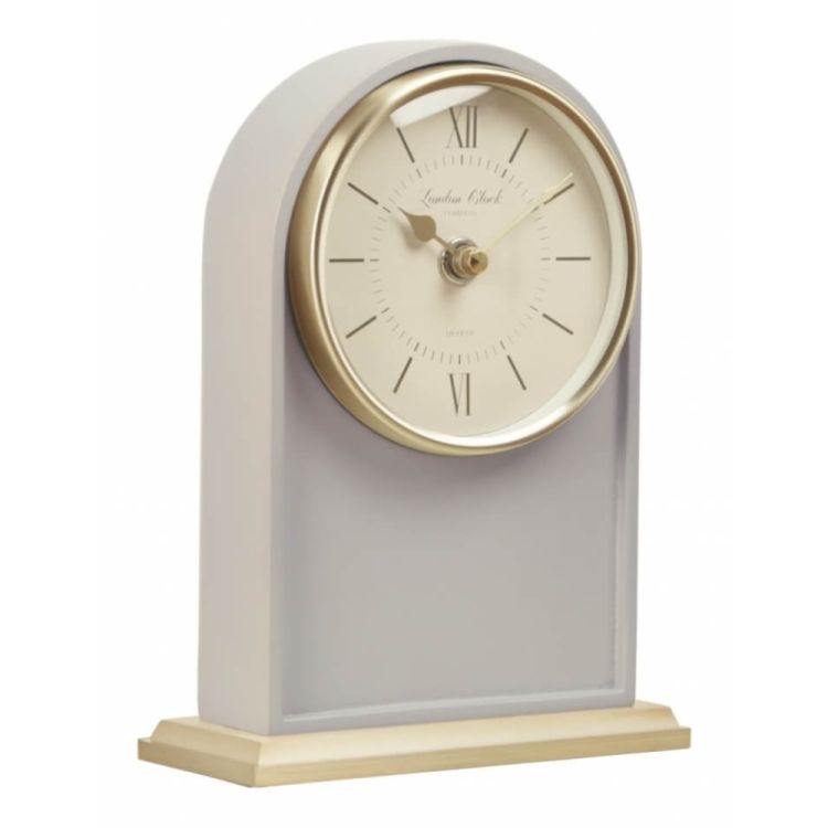 1922 Heritage Tall Arch Grey Mantel Clock