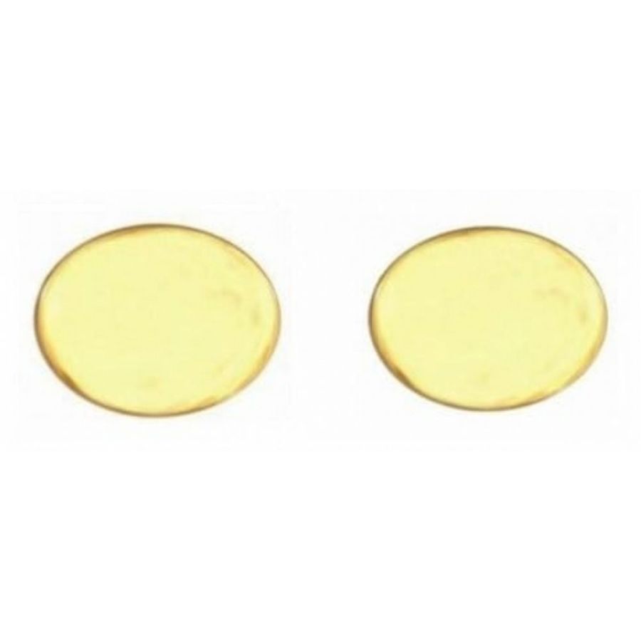 Gold Plated Oval Shaped Cufflinks