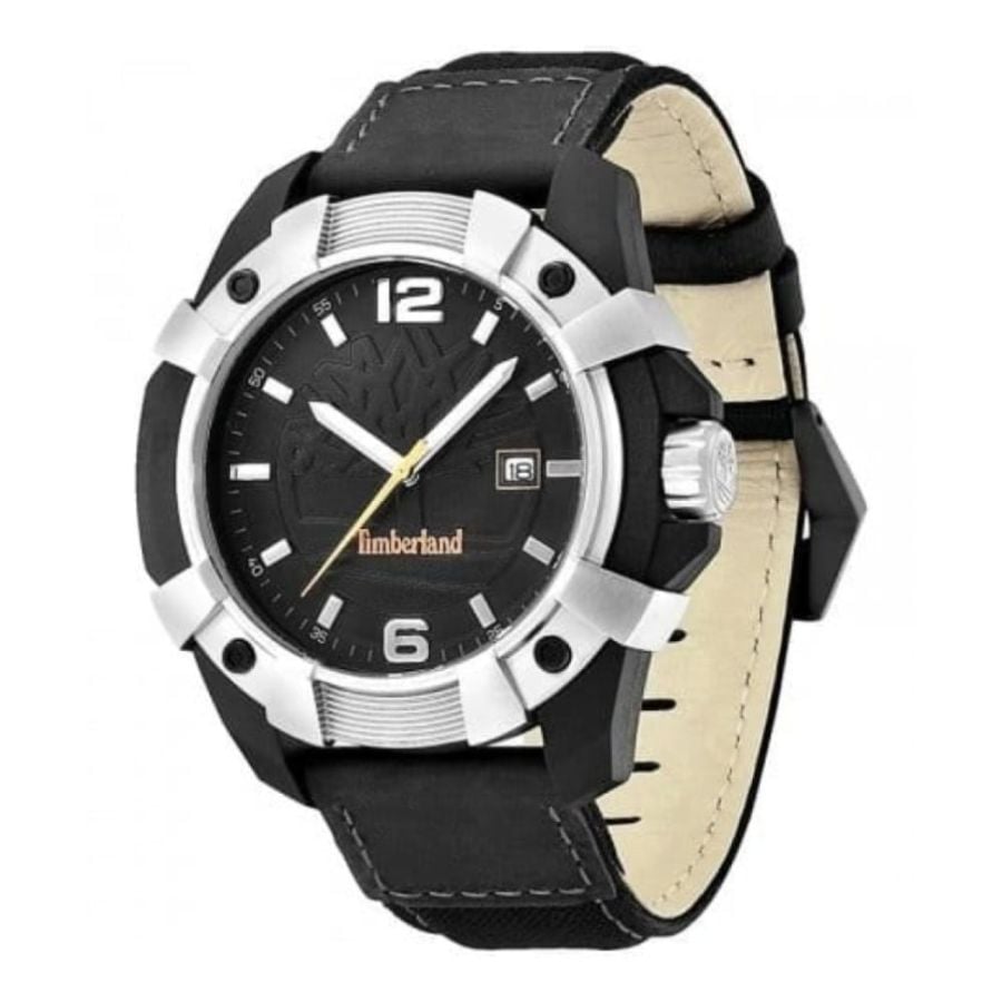 Gents Chocorua Black Leather Wristwatch
