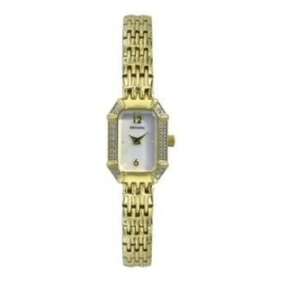 Ladies Gold Plated Stainless Steel Quartz Bracelet Watch