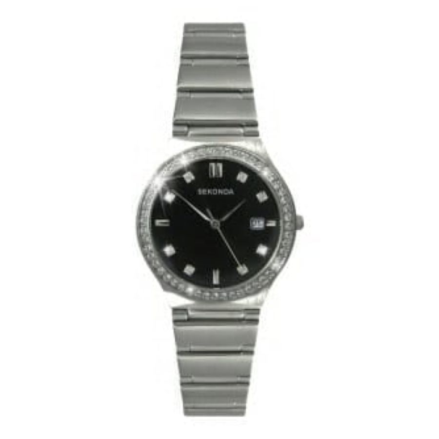 Ladies Silver Stainless Steel Quartz Bracelet Watch