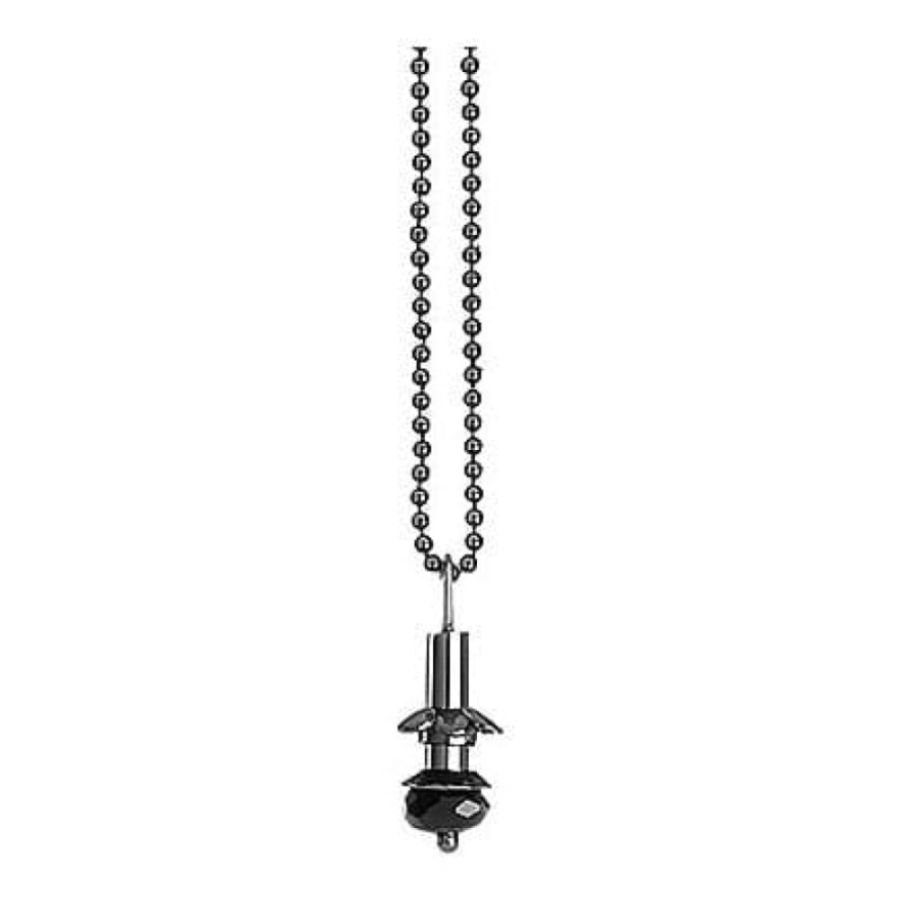 Black Rhodium On Silver And Cubic Zirconia 42cm Necklace