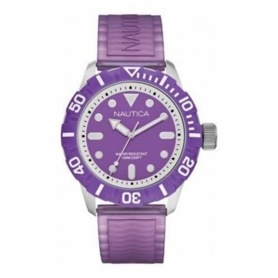 Ladies NSR 100 Purple Silicone Strap Watch