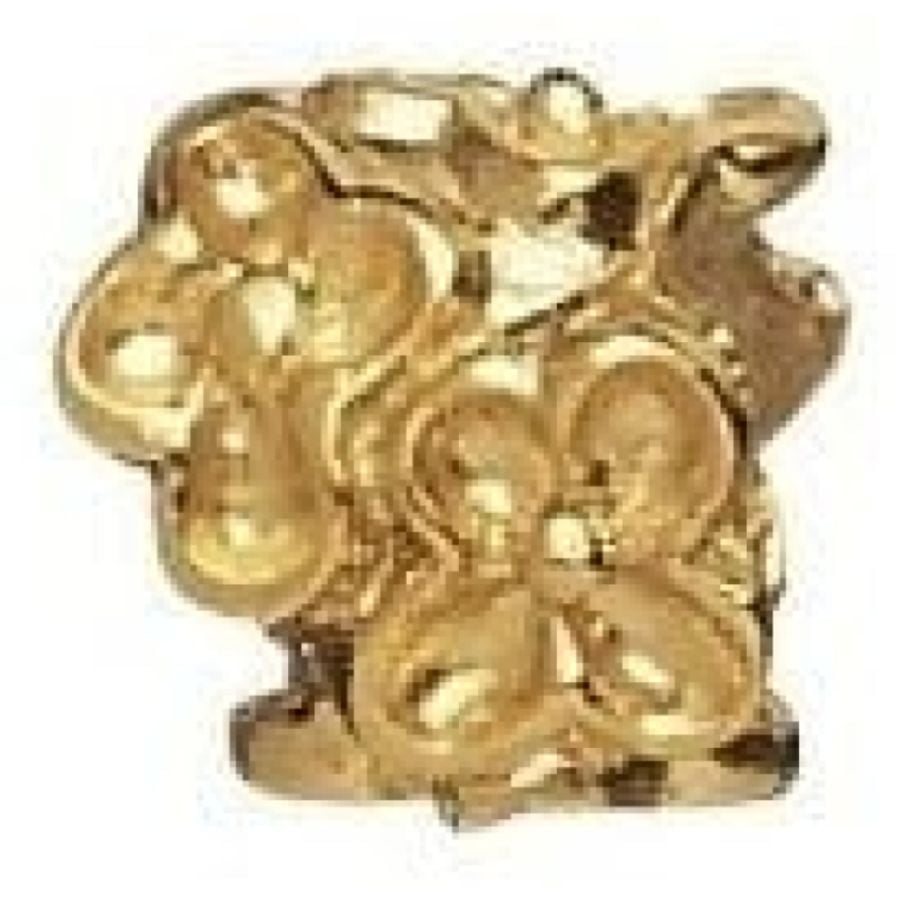 Gold-plated On Sterling Silver 'Ring Of Flowers' Link