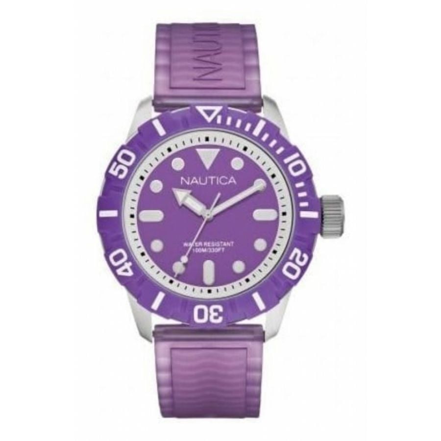 Ladies NSR 100 Purple Silicone Strap Watch